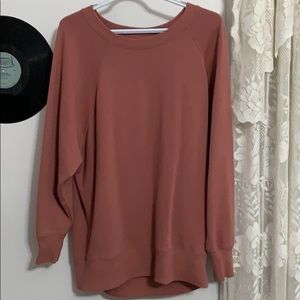 Oversized aerie sweatshirt dark pinkish